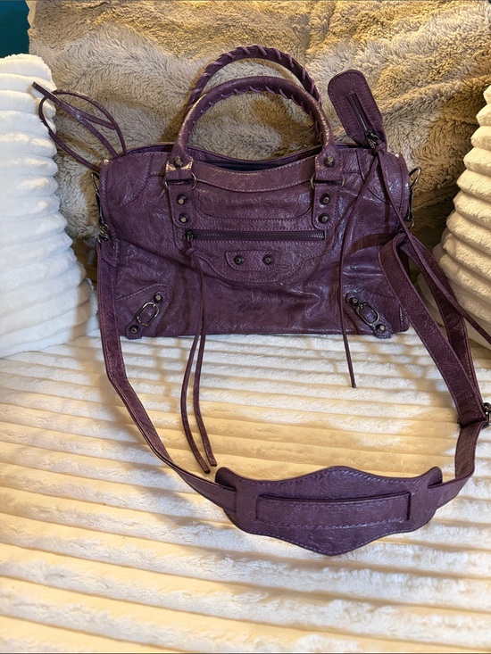 Unlisted Handbags - Unlisted Purple Braided-Handle Satchel with Detachable Strap